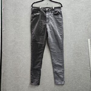 Levi's Mile High Women Jeans 31 Black Denim Super Skinny Indie‎ Sleaze